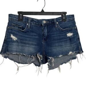 BlankNYC Fulton Roll Up Distressed Shorts